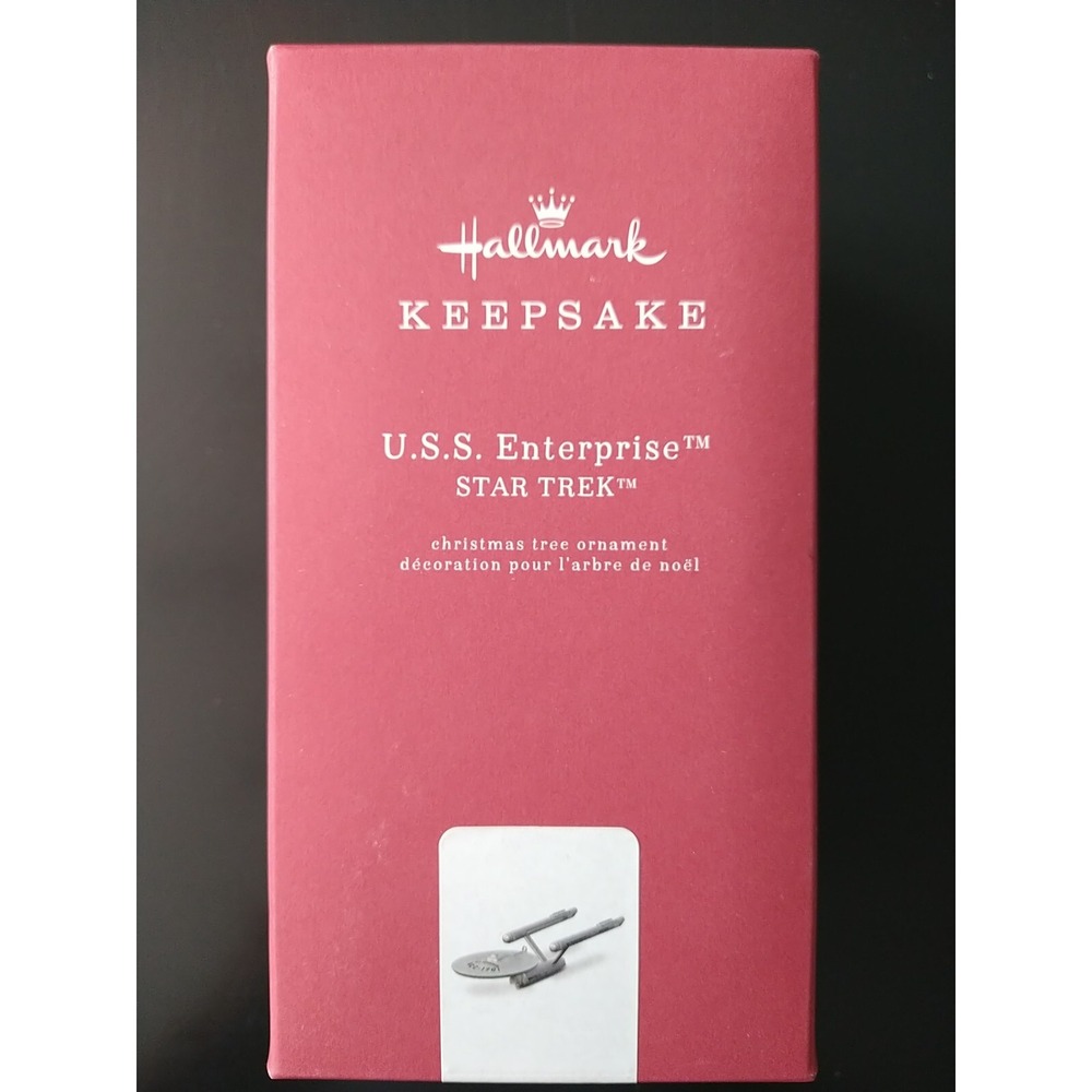 Hallmark Keepsake Star Trek STARSHIP ENTERPRISE U.S.S. METAL CHRISTMAS ORNAMENT
